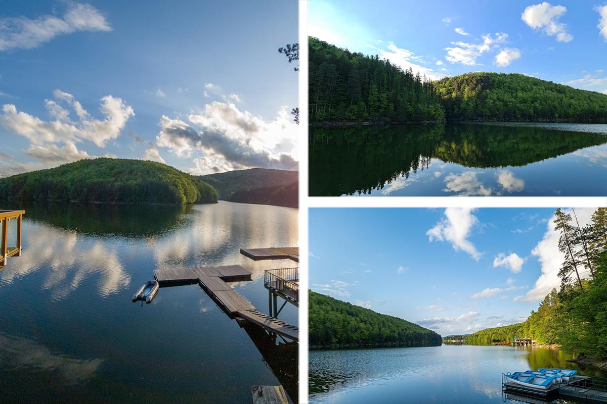 Lake Văliug in Banat