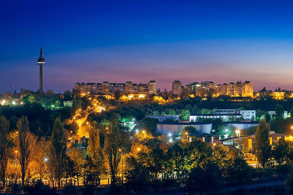 Galati bei Nacht