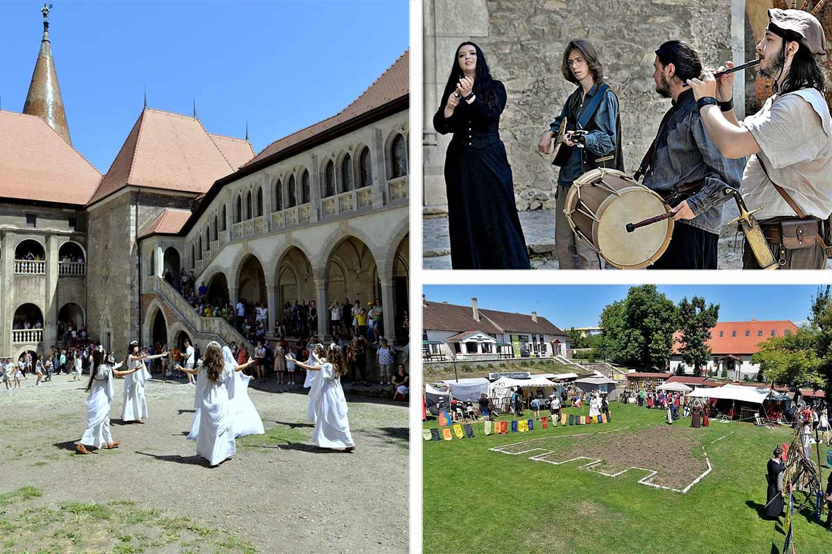 Mittelalterfest auf der Burg Corvin 