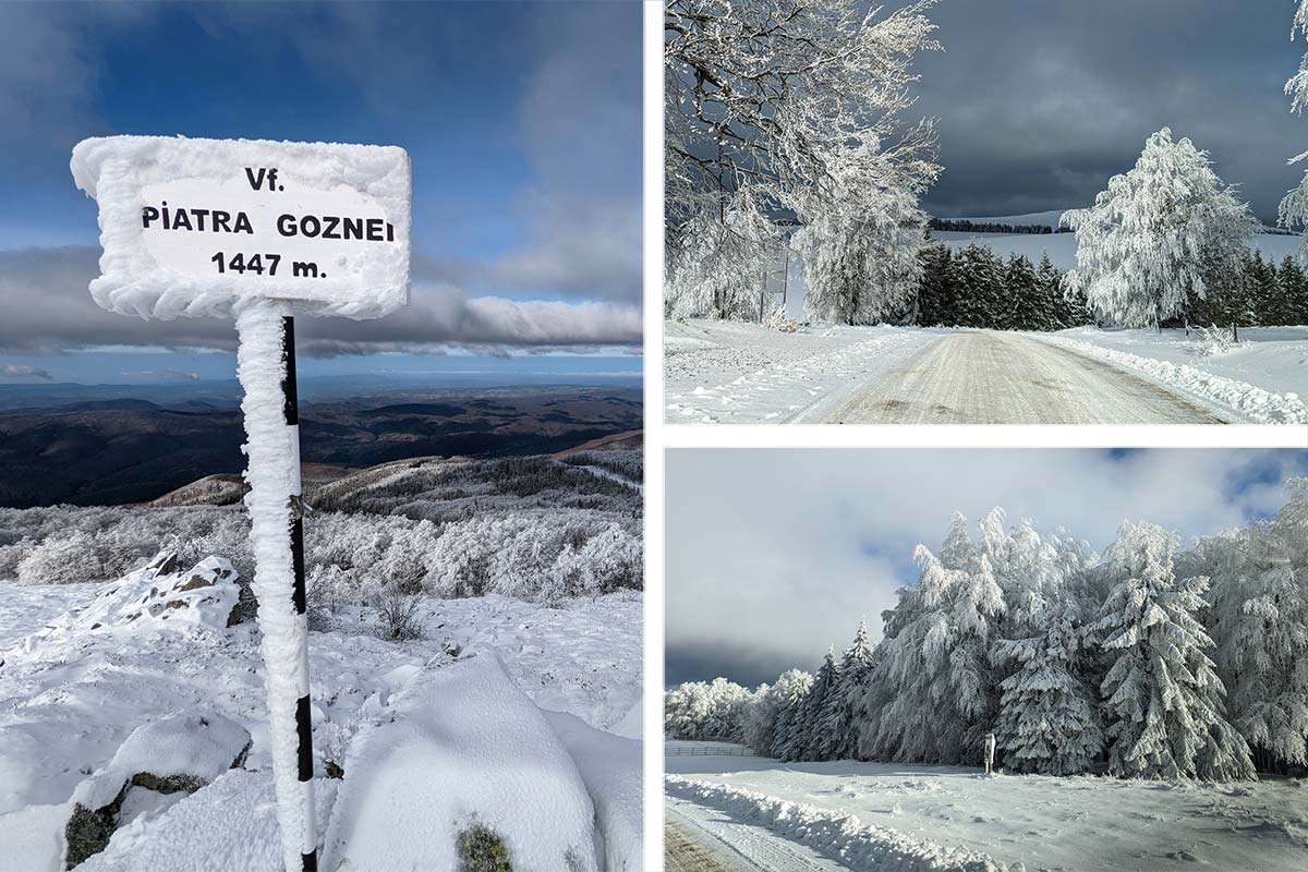 Schnee im Semenic Gebirge