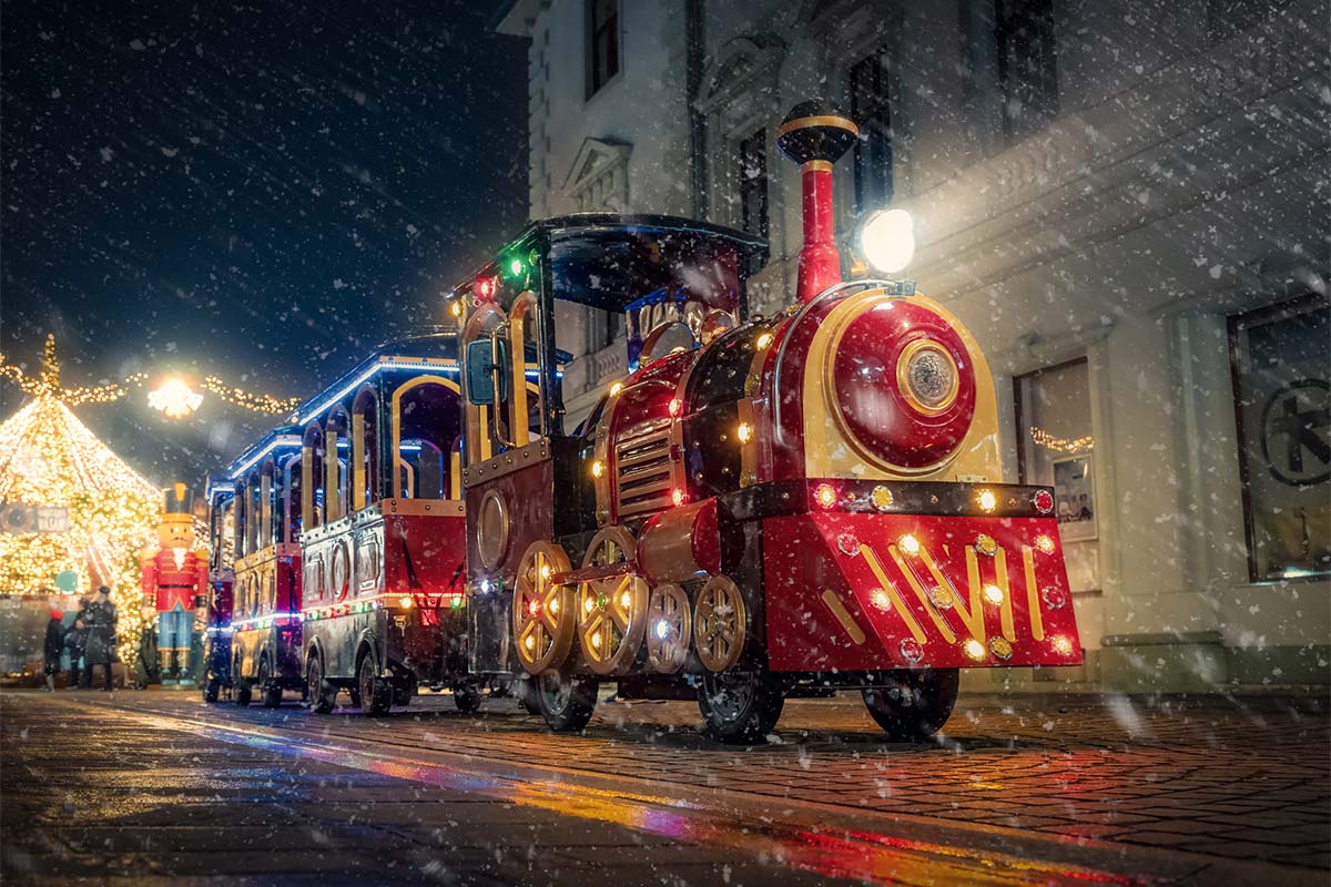 Weihnachtszug (-markt) in Oradea