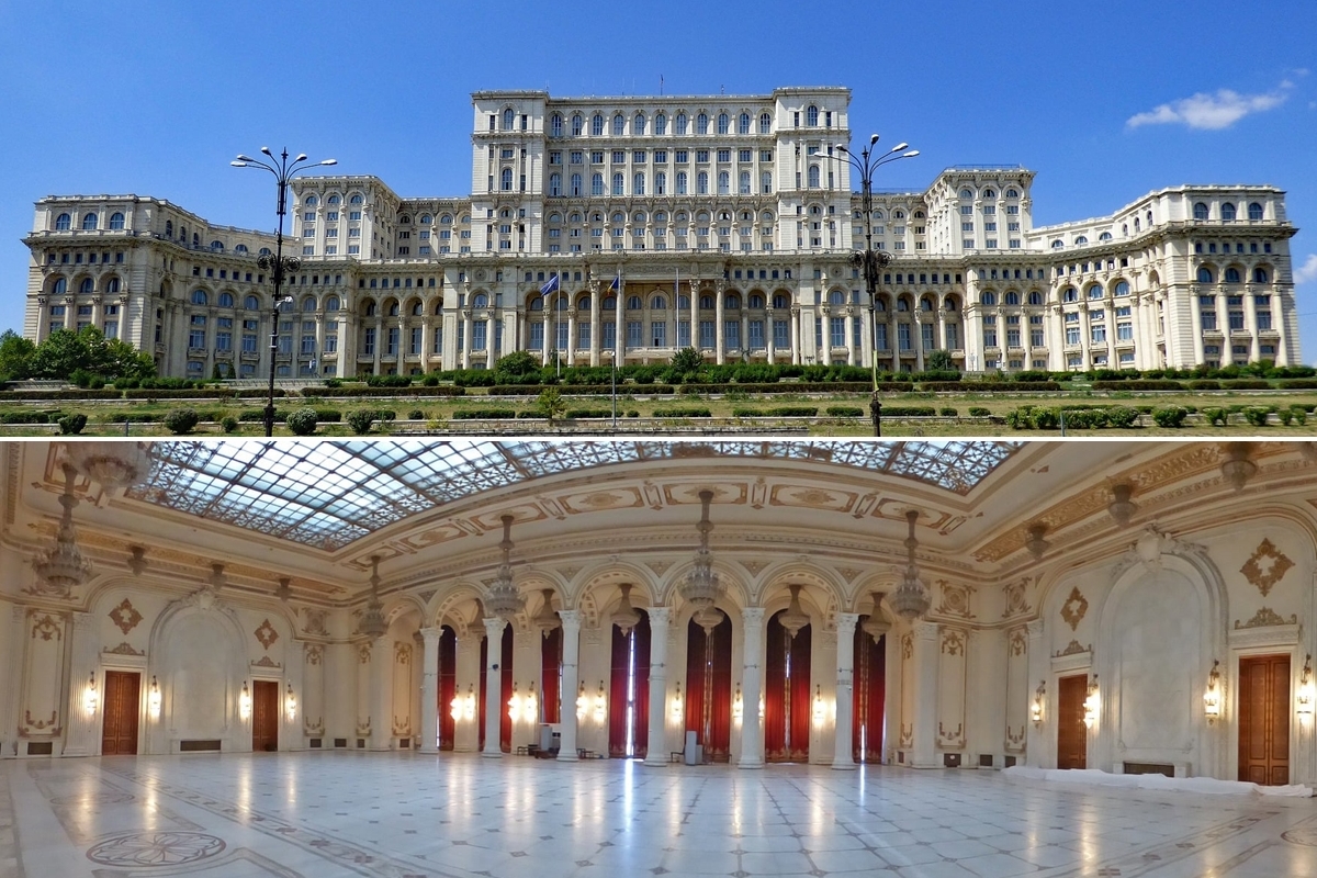 Der Parlamentspalast in Bukarest