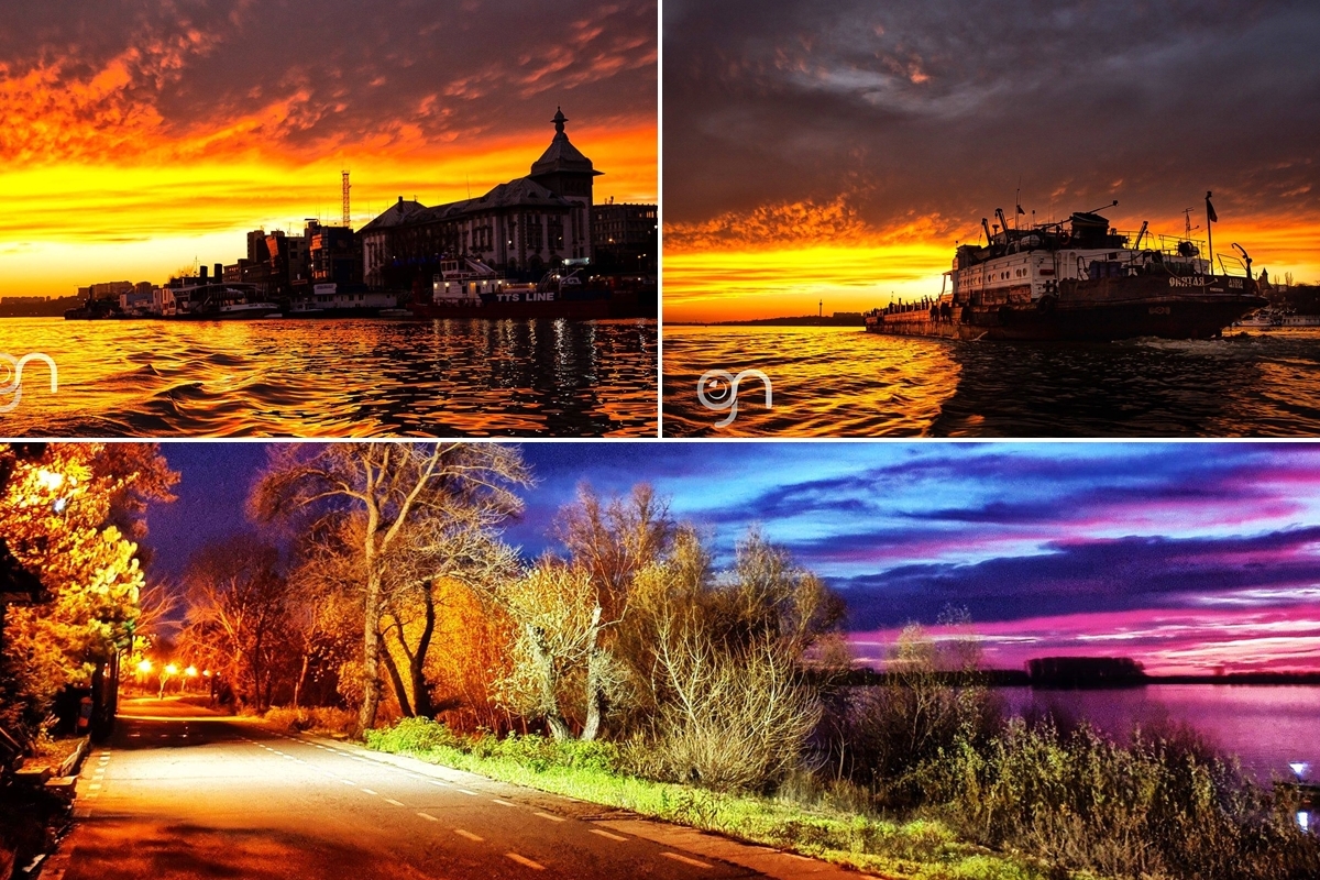 Sunset in Galati