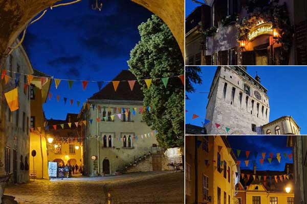 Sighișoara / Schäßburg seara / noaptea