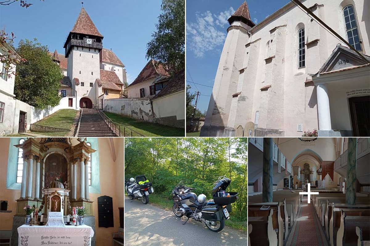 Eine Reise mit dem Motorrad | Kirchenburg Bazna | Landkreis Sibiu