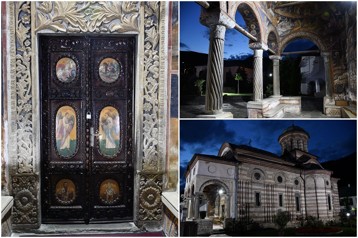 Monastire (Kloster) Cosia bei Nacht | Landkreis Valcea