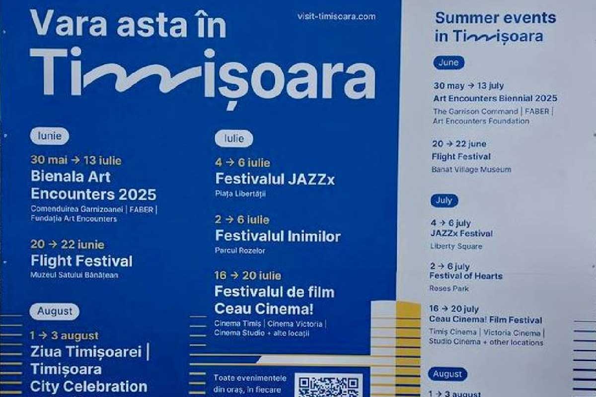 Sommer in Timisoara | Auszug Programm Juni / Juli / August