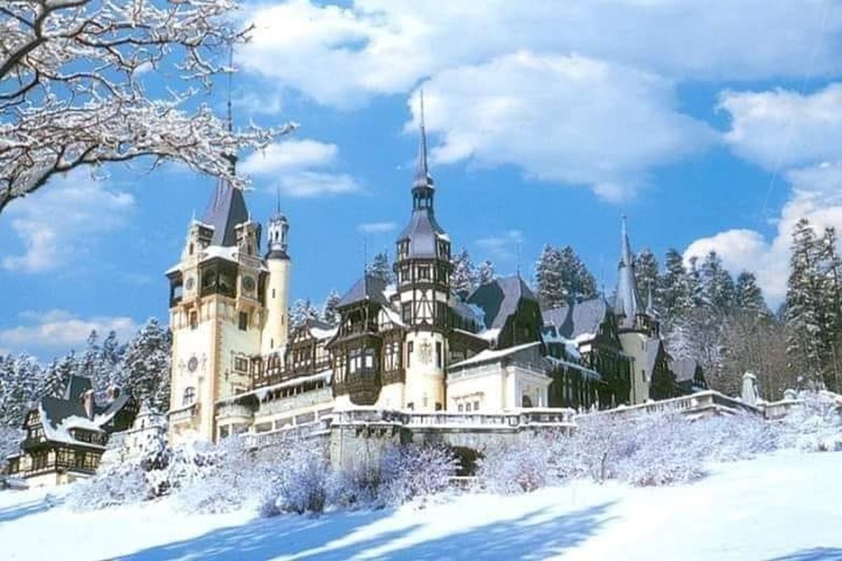 Schloss Peles im Winterkleid | Landkreis Prahova