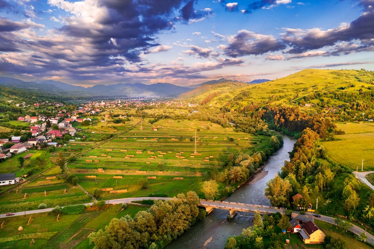 Das Flußtal des Viseu