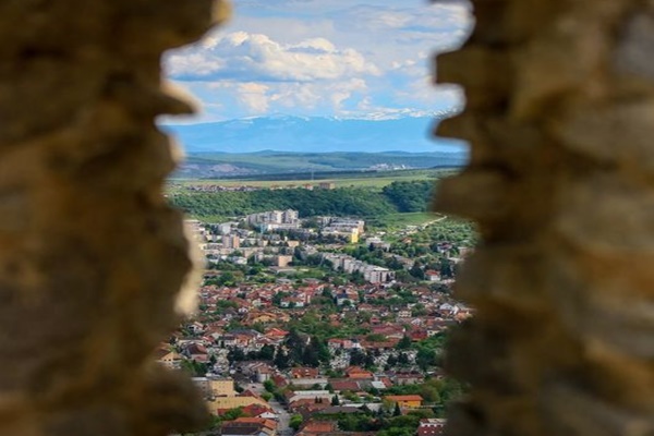 Festung Deva | Blick auf die Stadt Deva