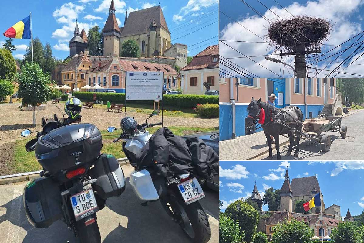 Motorcycle tour through Romania