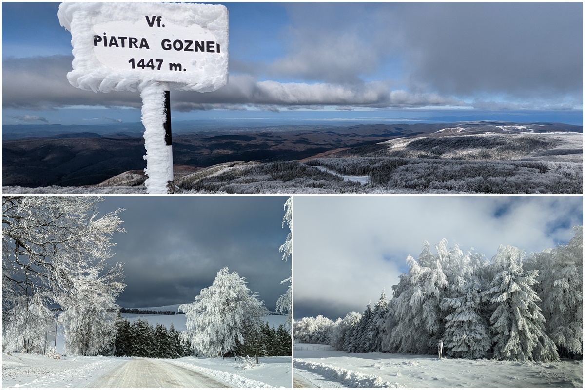 Schnee im Semenic Gebirge