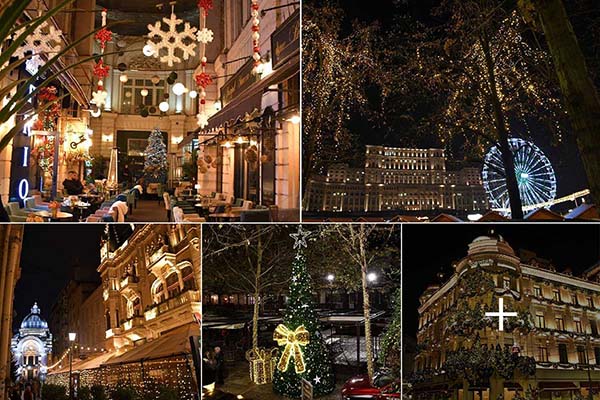 Die Altstadt von Bukarest zur Weihnachtszeit