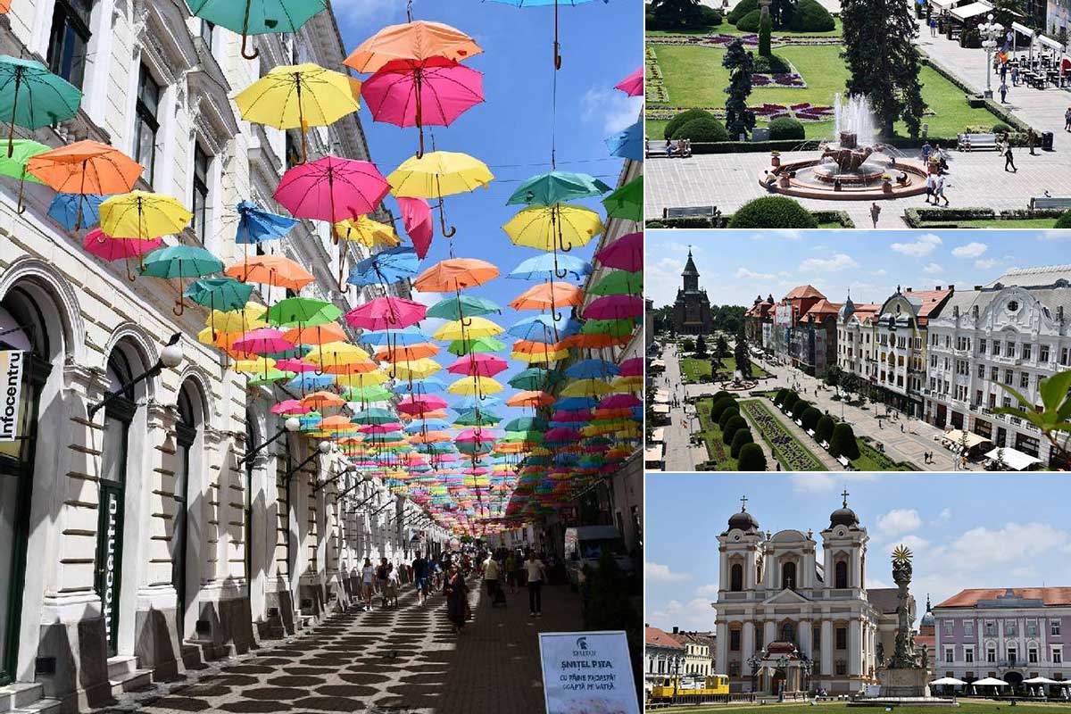 Timisoara in summer and autumn