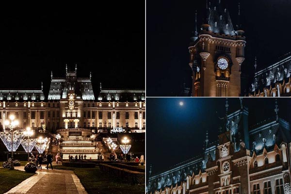 Der Kulturpalast in der Stadt Iasi