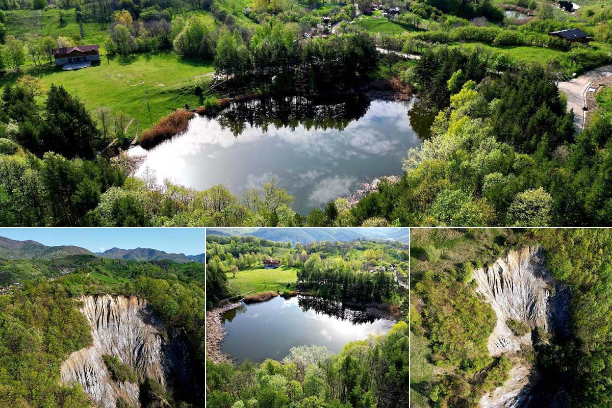 A freshwater lake... on a salt mountain? Yes, in Buzau