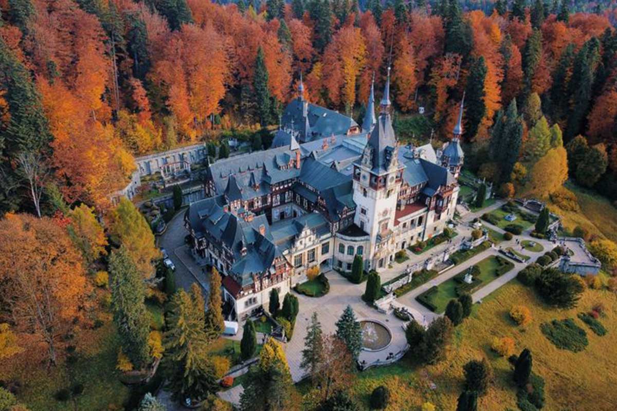 Peles Castle in the fall | Prahova County