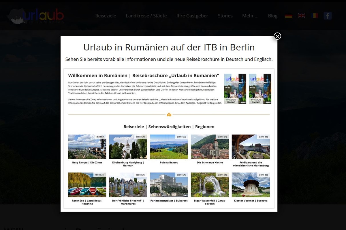 Urlaub in Rumänien auf der ITB in Berlin