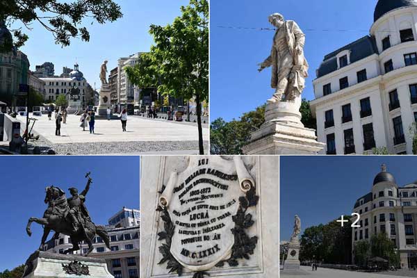 Bucharest: University Square | Statue of Spiru Haret