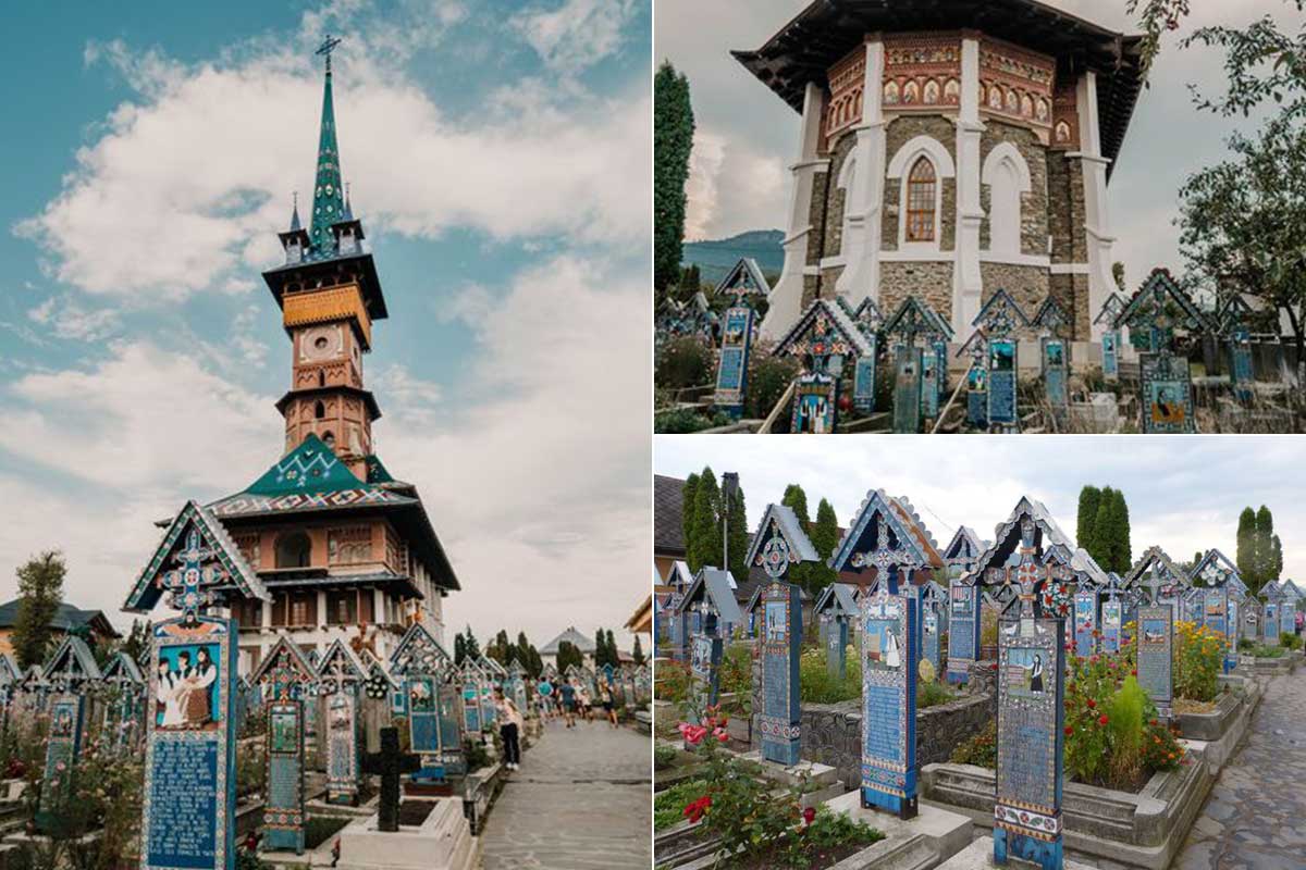 Der „Fröhliche Friedhof“ von Sapanța im Landkreis Maramures