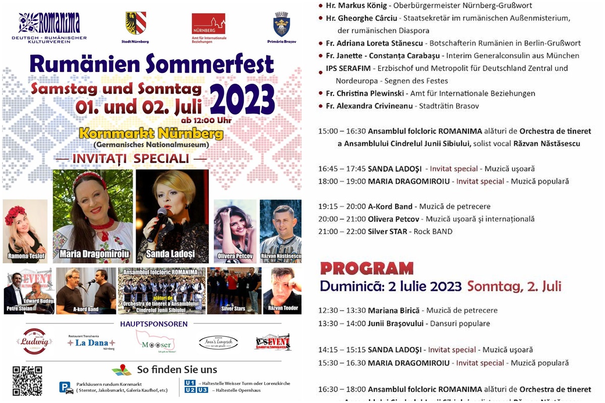 Rumänisches Sommerfest | Nürnberg | 01. / 02. Juli