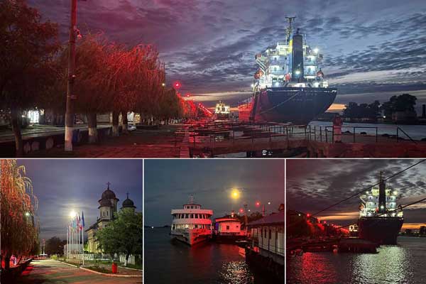 Sulina im Herbst in der Abendstunde