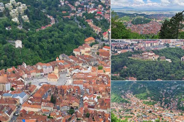 Kronstadt / Brasov von oben