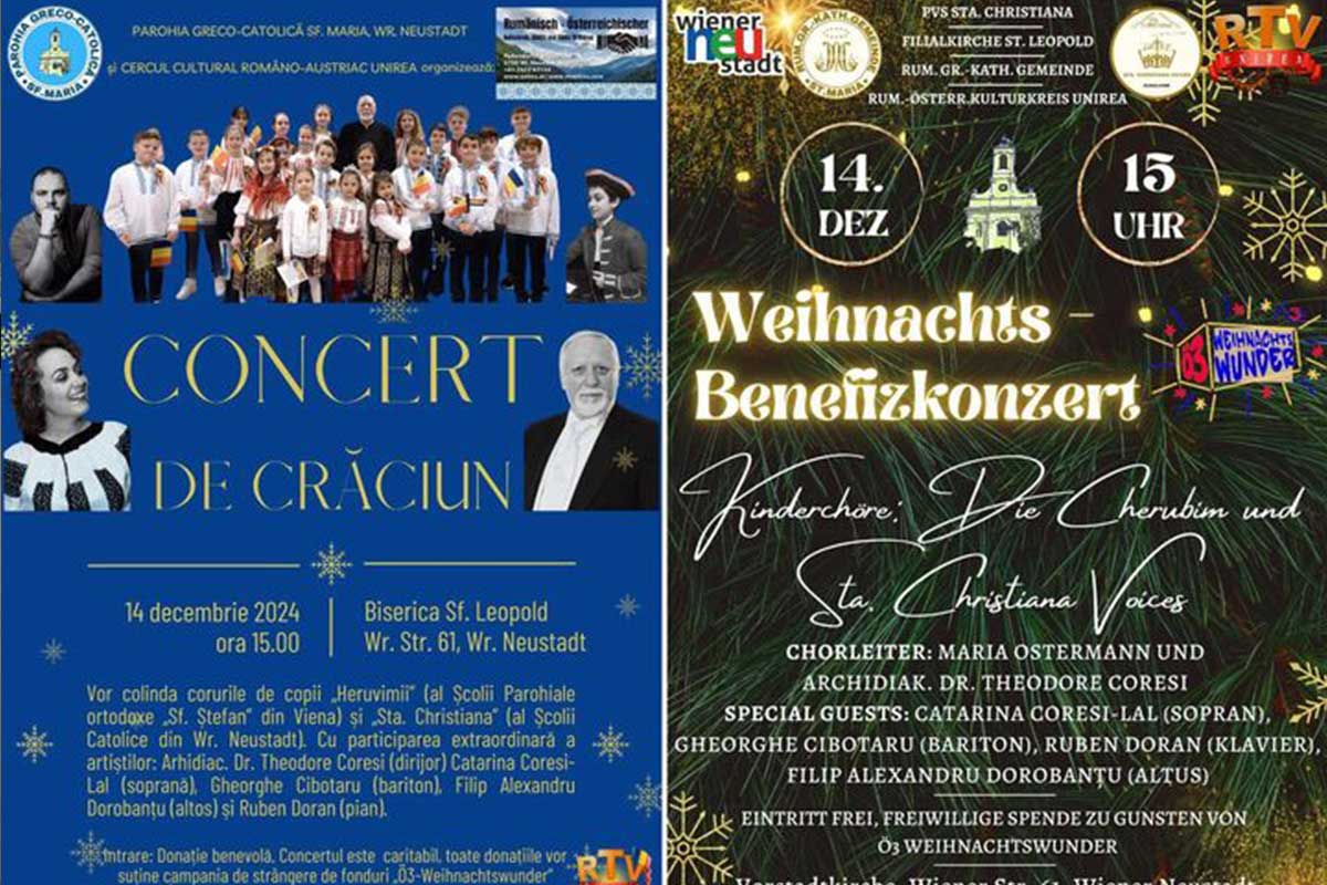 Concert caritabil de Crăciun în Wiener Neustadt / Austria