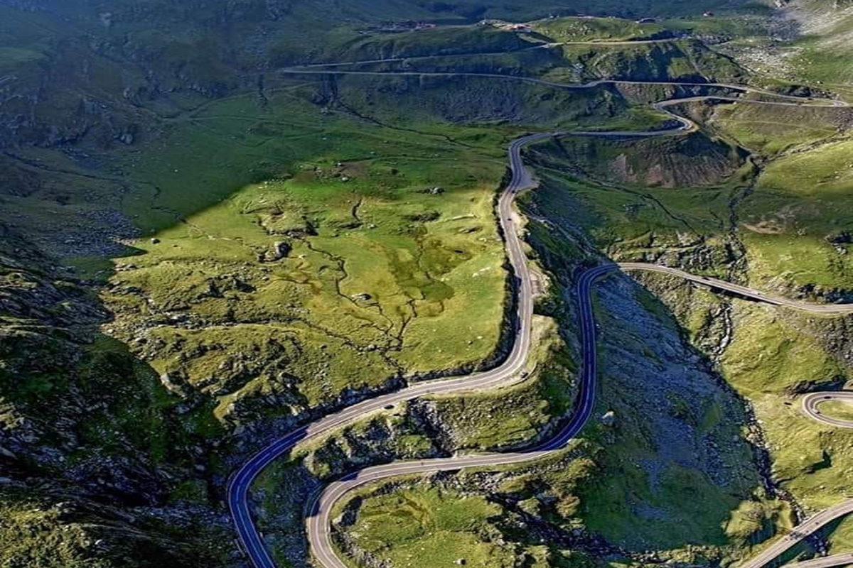 Transfagarasan in the Carpathians of Romania