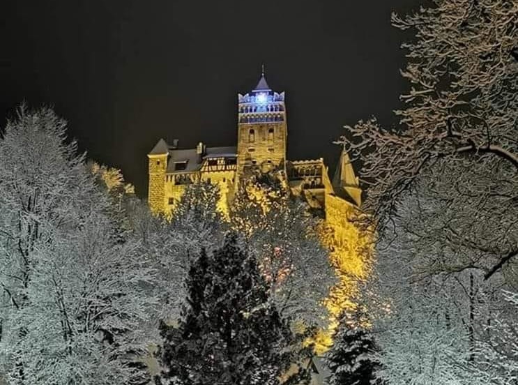 Castelul Bran (Județul Brasov) iarna