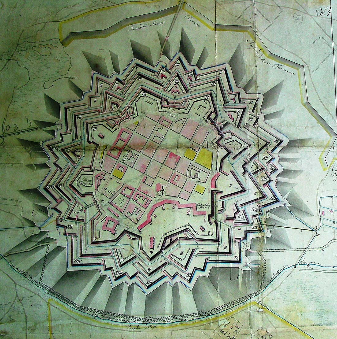 Timisoara Fortress Plan